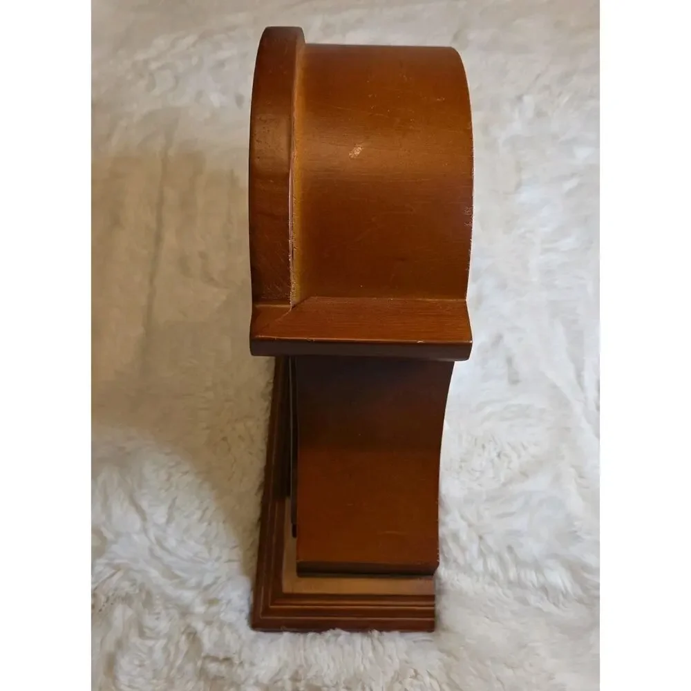 Bedford Clock Collection Cherry Wood Mantel Clock 4 Chimes Battery Quartz New